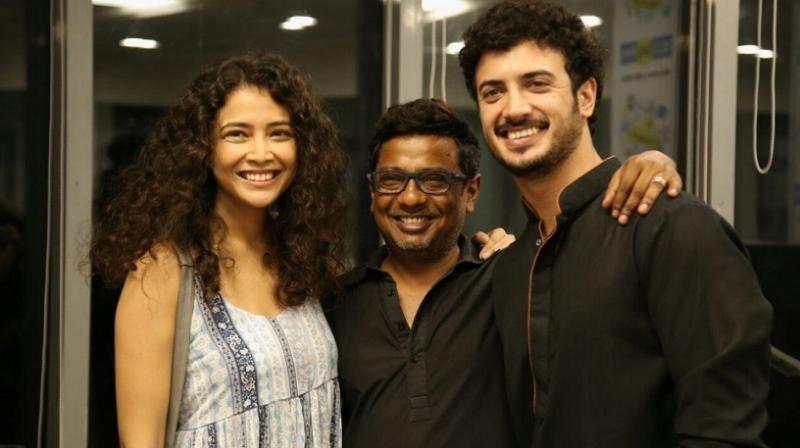 Onir, Zain, Geetanjali during 'Kuchh Bheege Alfaaz' promotions. (Photo: Twitter) Onir, Zain, Geetanjali during 'Kuchh Bheege Alfaaz' promotions. (Photo: Twitter)