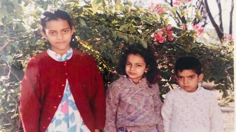Kangana Ranaut with Rangoli Chandel and Aksht Ranaut. (Photo: Twitter) Kangana Ranaut with Rangoli Chandel and Aksht Ranaut. (Photo: Twitter)