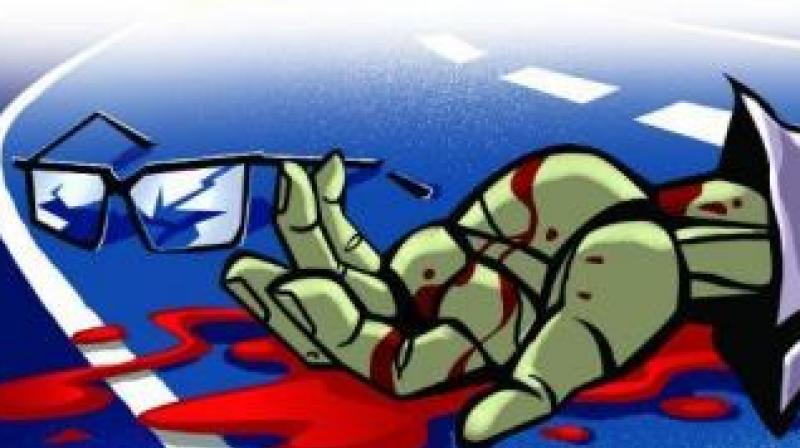 When he reached Kokapet village, he lost control over the speeding car and rammed into an electricity pole on the roadside. (Representational image) When he reached Kokapet village, he lost control over the speeding car and rammed into an electricity pole on the roadside. (Representational image)