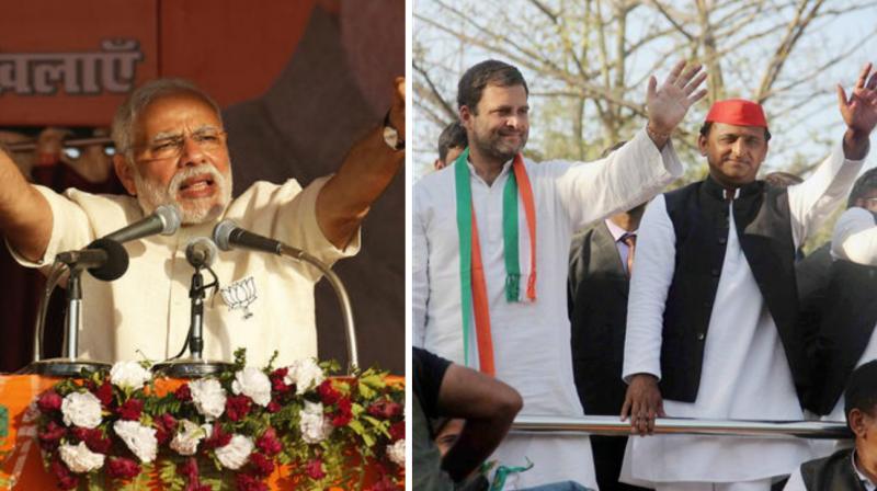 In the quest for scoring a brownie point in the eyes of the electorate, the national leaders took lead in making headlines by hook or by crook. (Photo: PTI) In the quest for scoring a brownie point in the eyes of the electorate, the national leaders took lead in making headlines by hook or by crook. (Photo: PTI)