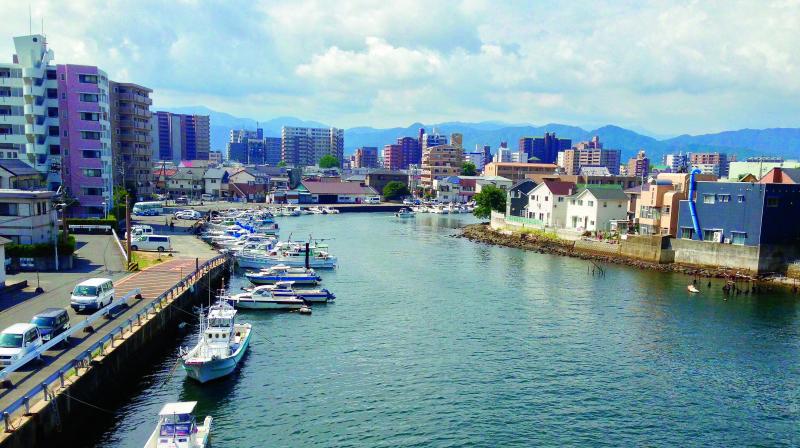 Located on the northern tip of Kyushu, the southernmost of Japan’s four main islands, Fukuoka is historically split by the Naka River between the castle town of Fukuoka and the merchant quarters of Hakata. Located on the northern tip of Kyushu, the southernmost of Japan’s four main islands, Fukuoka is historically split by the Naka River between the castle town of Fukuoka and the merchant quarters of Hakata.