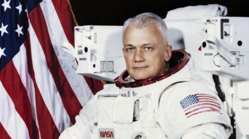 He travelled more than 300 feet away from the space shuttle Challenger during the spacewalk. He travelled more than 300 feet away from the space shuttle Challenger during the spacewalk.