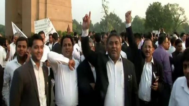 The lawyers announced to resume work from Saturday after a general meeting on the matter in a Delhi court on Friday here.  (Photo: ANI)