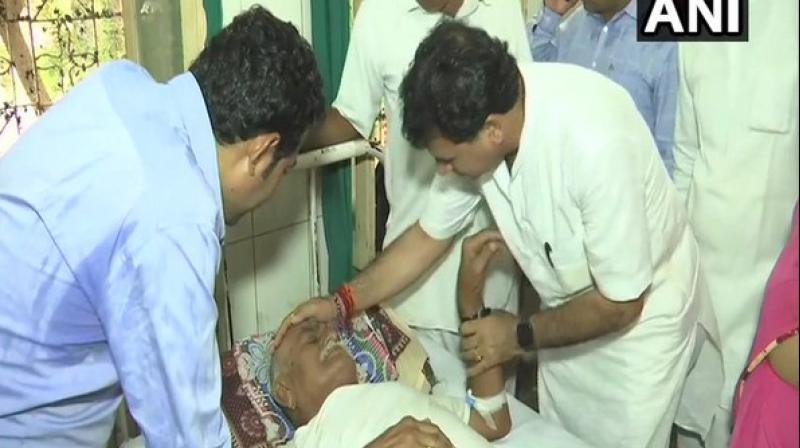‘I cancelled all my meetings and came here to meet the victims and their family members, after having a telephonic discussion with the Union Home Minister, Amit Shah Ji. He asked me to send help as soon as possible,’ said Union Minister Kailash Chaudhary. (Photo: ANI) ‘I cancelled all my meetings and came here to meet the victims and their family members, after having a telephonic discussion with the Union Home Minister, Amit Shah Ji. He asked me to send help as soon as possible,’ said Union Minister Kailash Chaudhary. (Photo: ANI)