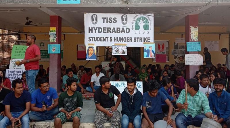 A TISS Hyderabad representative said on Monday night that the hunger strike is the last step and is an ultimatum to the Ministry of Human Resource and Development and University Grants Commission. (Photo: Facebook) A TISS Hyderabad representative said on Monday night that the hunger strike is the last step and is an ultimatum to the Ministry of Human Resource and Development and University Grants Commission. (Photo: Facebook)