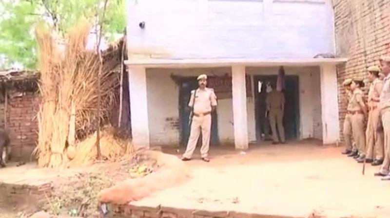 Special Investigation Team, headed by ADG Lucknow zone Rajeev Krishna, arrived at the residence of Unnao rape victim on Wednesday. (Photo: ANI) Special Investigation Team, headed by ADG Lucknow zone Rajeev Krishna, arrived at the residence of Unnao rape victim on Wednesday. (Photo: ANI)