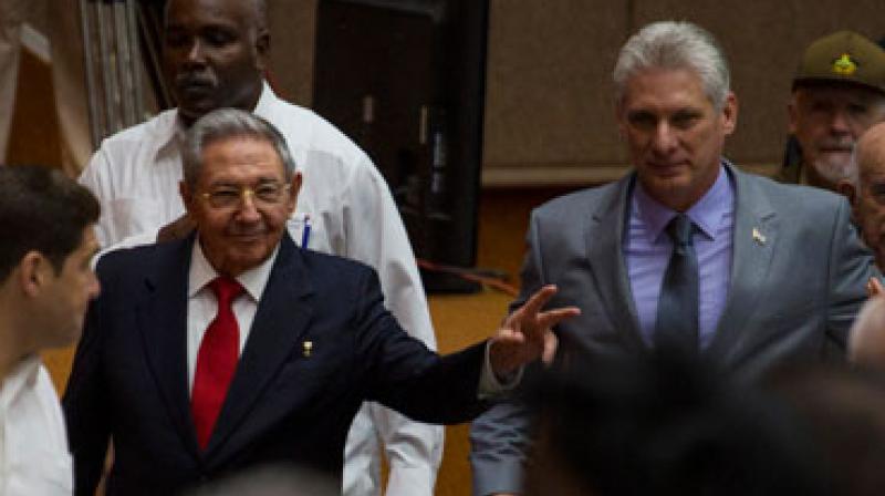 Cuba's President Raul Castro (L) enters the National Assembly followed by his successor Miguel Diaz-Canel. (Photo: AP) Cuba's President Raul Castro (L) enters the National Assembly followed by his successor Miguel Diaz-Canel. (Photo: AP)