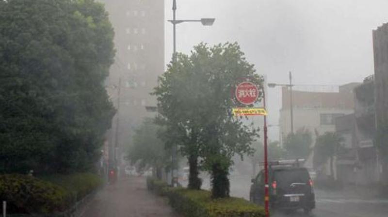 Japan's weather agency has issued warnings about possible landslides, flooding and violent winds, as well as high tides, lightning and tornadoes in a swath of western Japan including the major cities of Osaka and Kyoto. (Photo: AFP) Japan's weather agency has issued warnings about possible landslides, flooding and violent winds, as well as high tides, lightning and tornadoes in a swath of western Japan including the major cities of Osaka and Kyoto. (Photo: AFP)