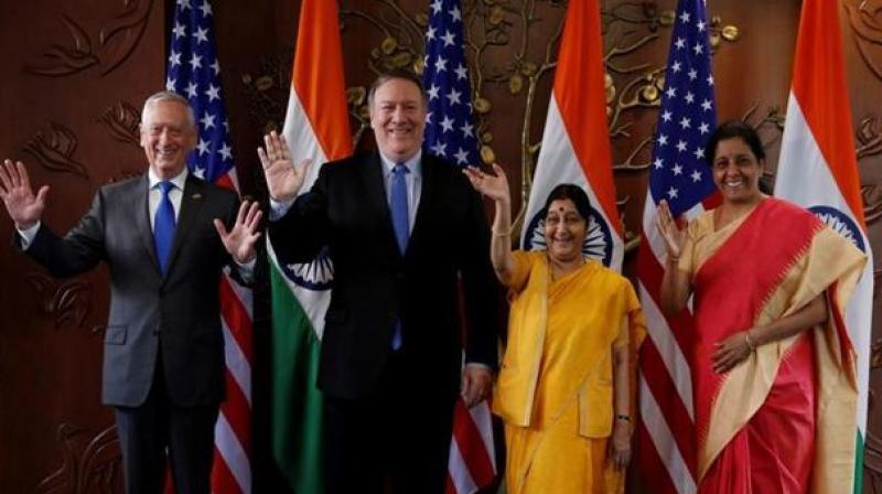 Swaraj also said given strong bilateral ties, India has conveyed to US Secretary Pompeo its expectation that US will not 'act against' interests of Indians while taking a decision on H1B visa issue. (Photo: PTI) Swaraj also said given strong bilateral ties, India has conveyed to US Secretary Pompeo its expectation that US will not 'act against' interests of Indians while taking a decision on H1B visa issue. (Photo: PTI)