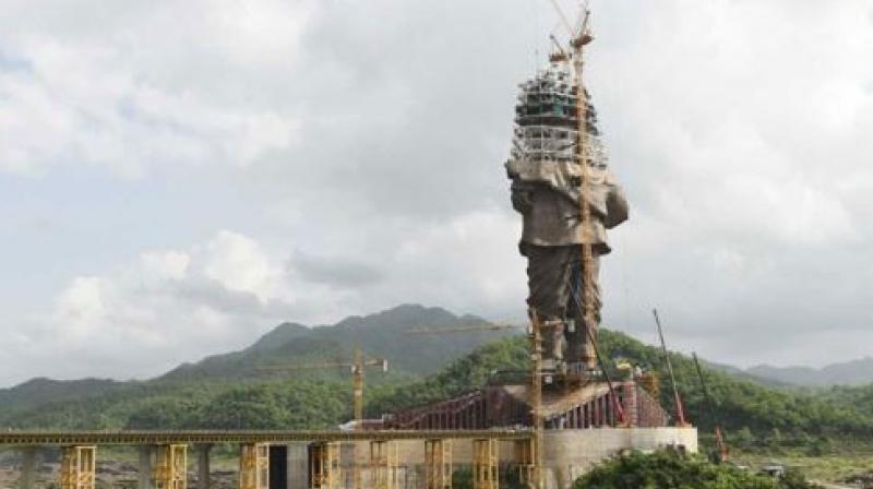 It has been called as statue of unity by the Gujarat government. (Photo: AFP) It has been called as statue of unity by the Gujarat government. (Photo: AFP)