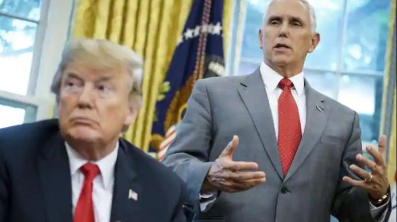 'Let me be very clear. I’m 100 per cent confident that no one on the vice president’s staff was involved in this anonymous editorial. I know my people,' Pence said. (Photo: AFP) 'Let me be very clear. I’m 100 per cent confident that no one on the vice president’s staff was involved in this anonymous editorial. I know my people,' Pence said. (Photo: AFP)