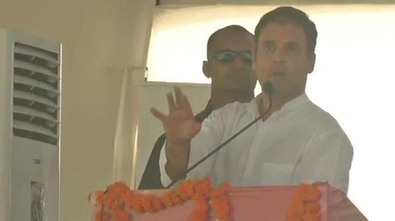 Gandhi was referring to the Prime Minister's 'silence' on the Rafale fighter aircraft deal with France and the Modi government's 'failure' to bring fugitive businessman Vijay Mallya to book. (Photo: ANI | Twitter) Gandhi was referring to the Prime Minister's 'silence' on the Rafale fighter aircraft deal with France and the Modi government's 'failure' to bring fugitive businessman Vijay Mallya to book. (Photo: ANI | Twitter)