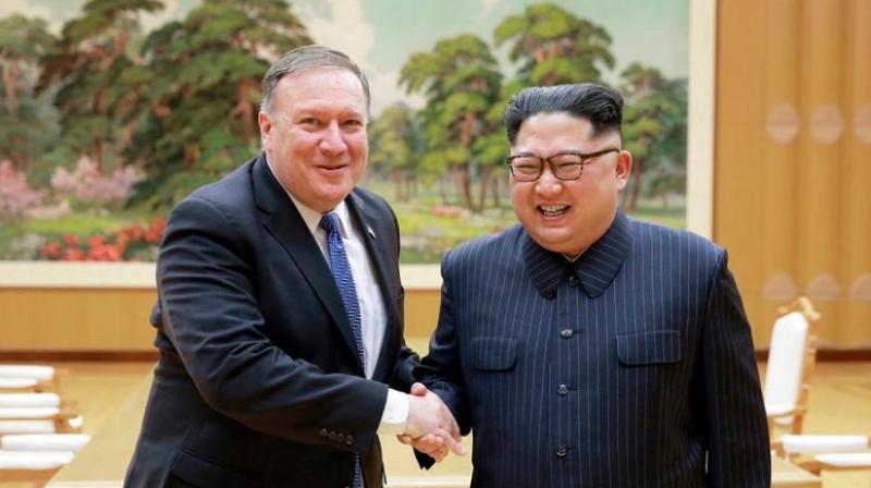 US Secretary of State Mike Pompeo met with Kim on Sunday morning for around two hours of talks followed by a lunch in the North's capital. (Photo: File | AP) US Secretary of State Mike Pompeo met with Kim on Sunday morning for around two hours of talks followed by a lunch in the North's capital. (Photo: File | AP)