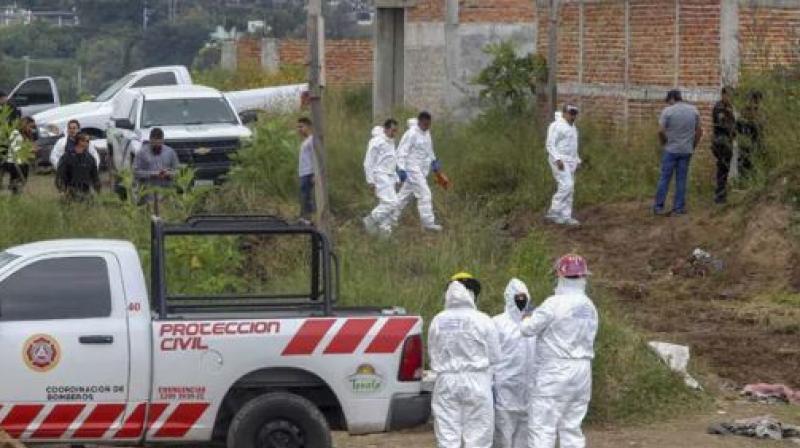 Two skulls were also recovered but it was not clear if that meant two more victims, or if the skulls belonged to people already declared dead. (Photo: AFP) Two skulls were also recovered but it was not clear if that meant two more victims, or if the skulls belonged to people already declared dead. (Photo: AFP)