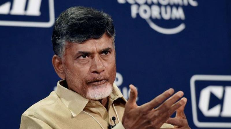 Andhra Pradesh chief minister N. Chandrababu Naidu. Andhra Pradesh chief minister N. Chandrababu Naidu.
