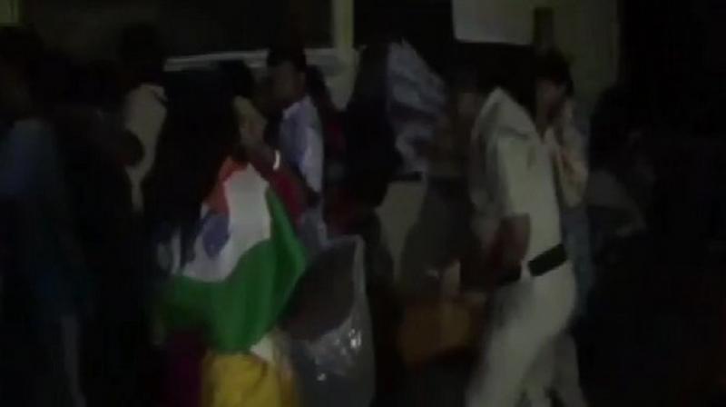 The para teachers had gathered from different districts to protest against the state government, demanding salary hike and upgradation of their status as permanent teachers. (Photo: ANI) The para teachers had gathered from different districts to protest against the state government, demanding salary hike and upgradation of their status as permanent teachers. (Photo: ANI)