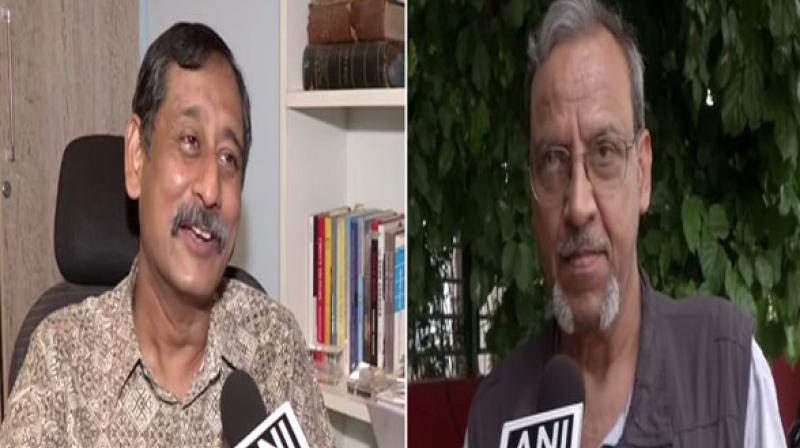 Former Space Scientist PC Ghosh and Scientist Amitabh Pandey asserted that the reason behind communication breakdown has not been discovered yet. (Photo: ANI) Former Space Scientist PC Ghosh and Scientist Amitabh Pandey asserted that the reason behind communication breakdown has not been discovered yet. (Photo: ANI)