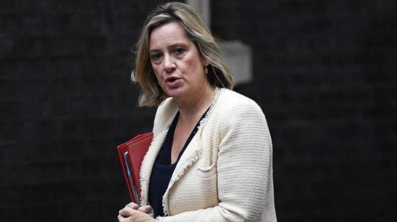 British Prime Minister Boris Johnson received a fresh blow Saturday when senior minister Amber Rudd quit her work and pensions post in protest at his handling of the Brexit crisis. (Photo: AP) British Prime Minister Boris Johnson received a fresh blow Saturday when senior minister Amber Rudd quit her work and pensions post in protest at his handling of the Brexit crisis. (Photo: AP)