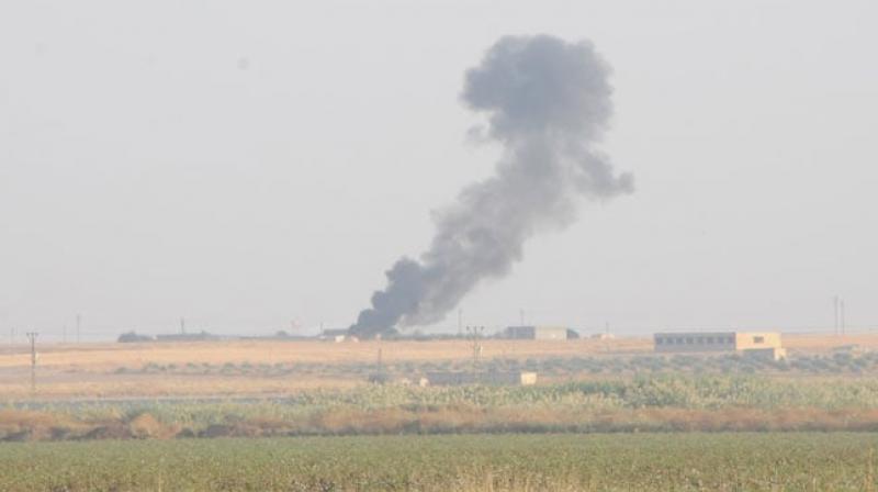 Turkish media said several mortar shells had landed on the Turkish side of the border but there were no casualties. (Photo: AP) Turkish media said several mortar shells had landed on the Turkish side of the border but there were no casualties. (Photo: AP)
