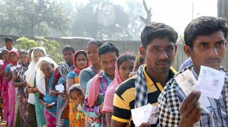 In Uttar Pradesh where assembly by-poll is being held on 11 seats, the voting percentage was 36.94 per cent. (Photo: PTI) In Uttar Pradesh where assembly by-poll is being held on 11 seats, the voting percentage was 36.94 per cent. (Photo: PTI)