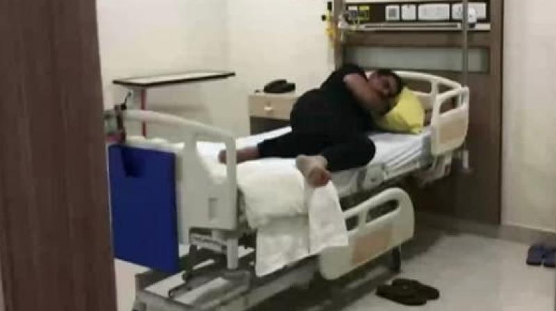 Sonia Gandhi's son-in-law Robert Vadra was admitted to a Noida-based private hospital for a night after he complained of back pain, sources said on Tuesday. (Photo: ANI) Sonia Gandhi's son-in-law Robert Vadra was admitted to a Noida-based private hospital for a night after he complained of back pain, sources said on Tuesday. (Photo: ANI)