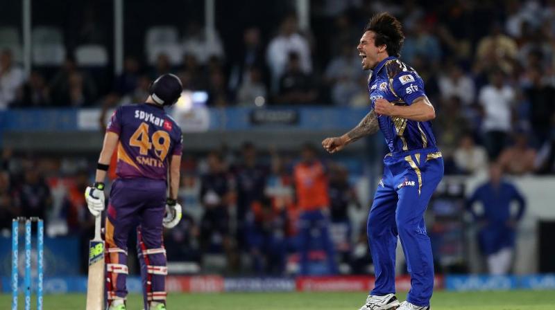 Rohit Sharma praised Australian left-arm pacer Mitchell Johnson, who bowled the last over, for turning the match in Mumbai Indians' favour. (Photo: BCCI) Rohit Sharma praised Australian left-arm pacer Mitchell Johnson, who bowled the last over, for turning the match in Mumbai Indians' favour. (Photo: BCCI)