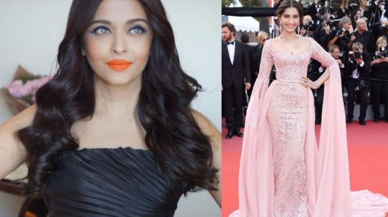 Aishwarya Rai Bachchan and Sonam Kapoor Aishwarya Rai Bachchan and Sonam Kapoor