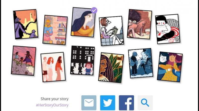Google got in contact with 12 female artists from all manner of backgrounds to share their personal stories for International Women's Day. (Photo: Google) Google got in contact with 12 female artists from all manner of backgrounds to share their personal stories for International Women's Day. (Photo: Google)