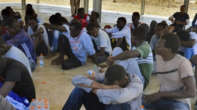 The coast guard gave a lower estimate for those missing and feared drowned, saying it was 15 to 20 people. (Photo: AP) The coast guard gave a lower estimate for those missing and feared drowned, saying it was 15 to 20 people. (Photo: AP)