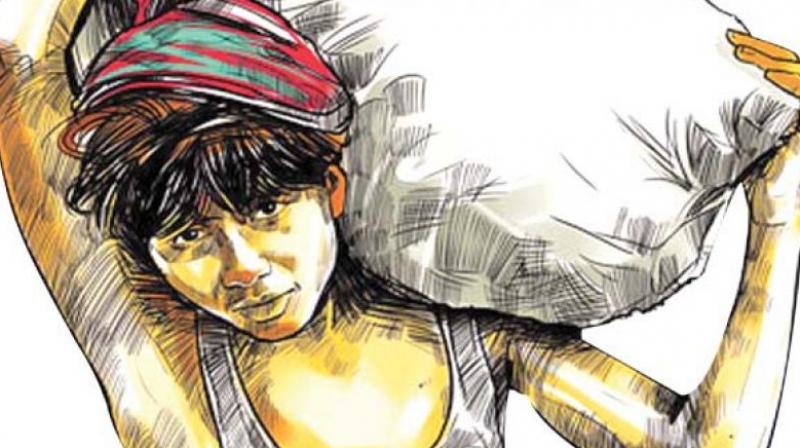 The first complaint received was about the 12-year-old girl working at a dump yard in Kaitlapur in Moosapet under Kukatpally police station limits.(Representional Image) The first complaint received was about the 12-year-old girl working at a dump yard in Kaitlapur in Moosapet under Kukatpally police station limits.(Representional Image)