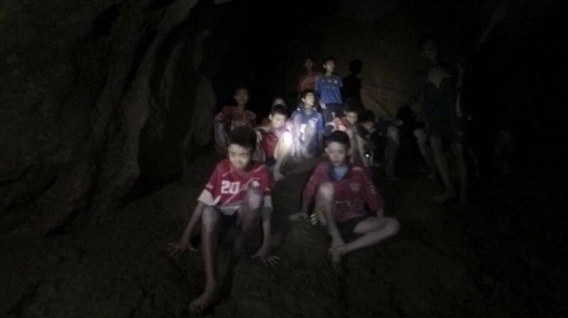 The Thai footballers, aged 11-16, have been stuck in darkness deep underground after setting off to explore the cave with their 25-year-old coach after training on June 23. (Photo: AP) The Thai footballers, aged 11-16, have been stuck in darkness deep underground after setting off to explore the cave with their 25-year-old coach after training on June 23. (Photo: AP)