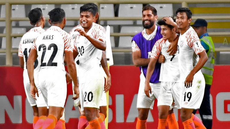Constantine’s men marked their return to the continental showpiece event after an eight-year hiatus with a brilliant second half display to secure a surprise triumph against the more-fancied War Elephants to move top of Group A. (Photo: AFP) Constantine’s men marked their return to the continental showpiece event after an eight-year hiatus with a brilliant second half display to secure a surprise triumph against the more-fancied War Elephants to move top of Group A. (Photo: AFP)