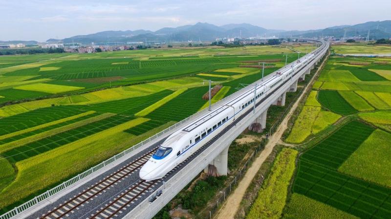 The train took about five hours and 45 minutes to reach Shanghai. (Photo: Twitter) The train took about five hours and 45 minutes to reach Shanghai. (Photo: Twitter)