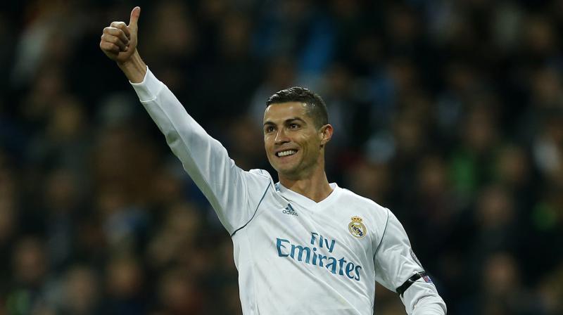 Real Madrid star Cristiano Ronaldo has been named Globe Soccer's Best Player for the second year in a row and the fourth time overall although he wasn't present in person to receive his trophy.(Photo: AP) Real Madrid star Cristiano Ronaldo has been named Globe Soccer's Best Player for the second year in a row and the fourth time overall although he wasn't present in person to receive his trophy.(Photo: AP)