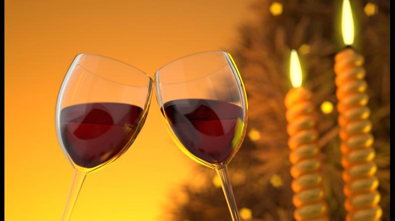 It shows that consuming alcohol is a sign of celebrations on occasions. It shows that consuming alcohol is a sign of celebrations on occasions.
