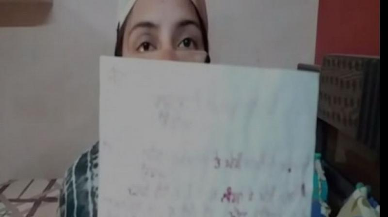 'Two false cases of Kabutarbaazi and cheating and fraud have been filed against us under Section 420 of the Indian Penal Code. We have been urging police to investigate the matter as we have been trapped in false cases but they are not listening to us,' the girls said. (Photo: ANI) 'Two false cases of Kabutarbaazi and cheating and fraud have been filed against us under Section 420 of the Indian Penal Code. We have been urging police to investigate the matter as we have been trapped in false cases but they are not listening to us,' the girls said. (Photo: ANI)