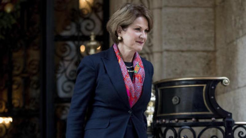 Lockheed Martin CEO Marillyn Hewson departs after meeting with President-elect Donald Trump at Mar-a-Lago, in Palm Beach. (Photo: AP) Lockheed Martin CEO Marillyn Hewson departs after meeting with President-elect Donald Trump at Mar-a-Lago, in Palm Beach. (Photo: AP)