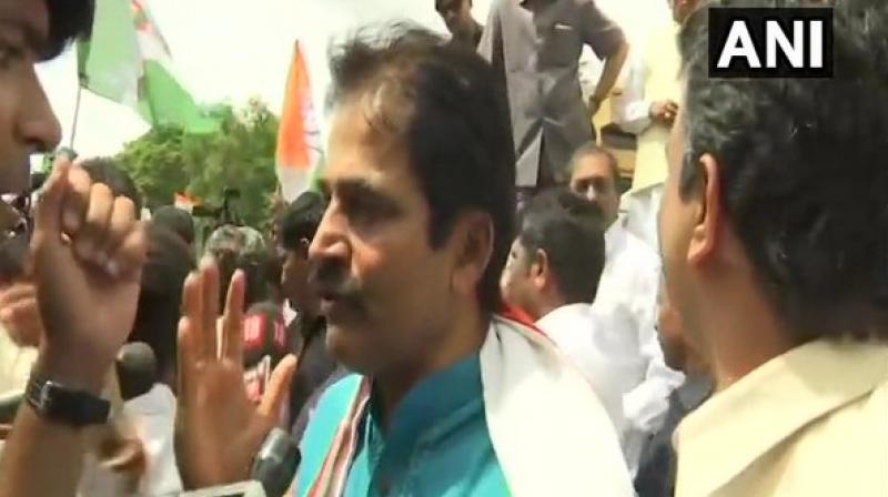 ‘Abhishek Manu Singhvi ji will represent us in Supreme Court tomorrow,’ Congress leader K C Venugopal. (Photo: ANI) ‘Abhishek Manu Singhvi ji will represent us in Supreme Court tomorrow,’ Congress leader K C Venugopal. (Photo: ANI)