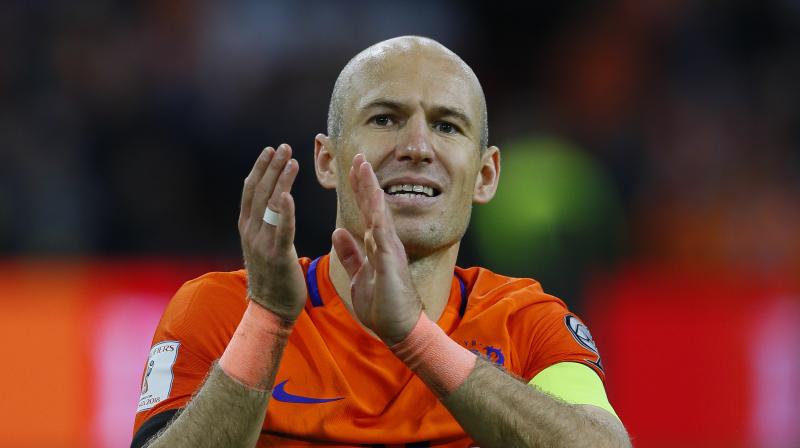 The 33-year-old Robben scored 37 times in 96 appearances for the Netherlands and helped them reach the 2010 World Cup final where they lost 1-0 to Spain after extra-time. (Photo: AP) The 33-year-old Robben scored 37 times in 96 appearances for the Netherlands and helped them reach the 2010 World Cup final where they lost 1-0 to Spain after extra-time. (Photo: AP)