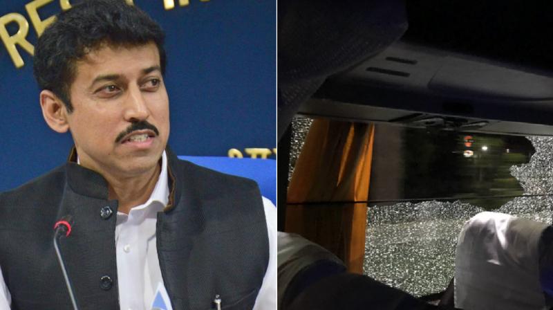 Indian Sports Minister Rajyavardhan Rathore, an Olympic silver medallist in shooting, said there were tight security arrangements in place for the Australian team. (Photo: PTI / Twitter) Indian Sports Minister Rajyavardhan Rathore, an Olympic silver medallist in shooting, said there were tight security arrangements in place for the Australian team. (Photo: PTI / Twitter)