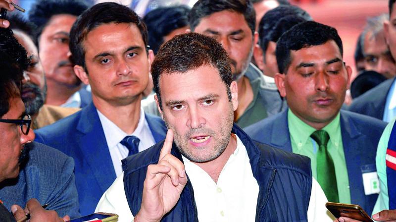 Congress President Rahul Gandhi also tagged a video of the song 'Don't worry be happy' with the tweet. (Photo:File | PTI) Congress President Rahul Gandhi also tagged a video of the song 'Don't worry be happy' with the tweet. (Photo:File | PTI)
