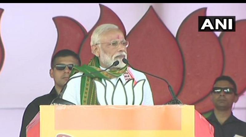 Attacking the Left parties, he said, they consider their 'party's constitution bigger than that of the country's'. (Photo: ANI) Attacking the Left parties, he said, they consider their 'party's constitution bigger than that of the country's'. (Photo: ANI)