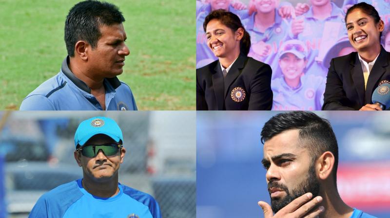 Last year, men's team head coach Anil Kumble resigned after his much-publicised differences with captain Virat Kohli while Indian women's cricket team coach Tushar Arothe's stint ended after his position became untenable due to alleged differences with some of the senior players. (Photo: PTI / AP) Last year, men's team head coach Anil Kumble resigned after his much-publicised differences with captain Virat Kohli while Indian women's cricket team coach Tushar Arothe's stint ended after his position became untenable due to alleged differences with some of the senior players. (Photo: PTI / AP)