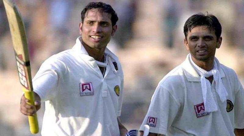 Former India stars VVS Laxman and Rahul Dravid. (Photo: AFP)