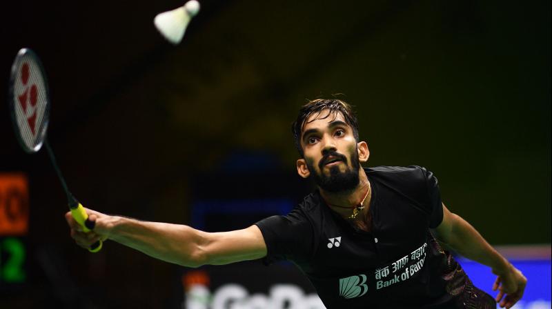 Fourth seeded Srikanth, who had claimed a silver medal at this year's Commonwealth Games, had to dig deep in his reservoir to outwit fellow Indian HS Prannoy 18-21 30-29 21-18 in a thrilling match. (Photo: AFP) Fourth seeded Srikanth, who had claimed a silver medal at this year's Commonwealth Games, had to dig deep in his reservoir to outwit fellow Indian HS Prannoy 18-21 30-29 21-18 in a thrilling match. (Photo: AFP)