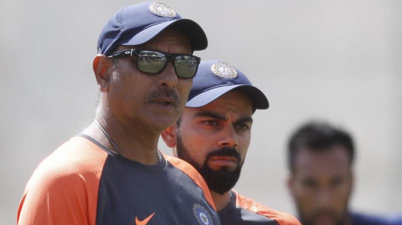 Kohli went on to say that not only him, other players have also learnt immensely from Shastri. (Photo: AP) Kohli went on to say that not only him, other players have also learnt immensely from Shastri. (Photo: AP)