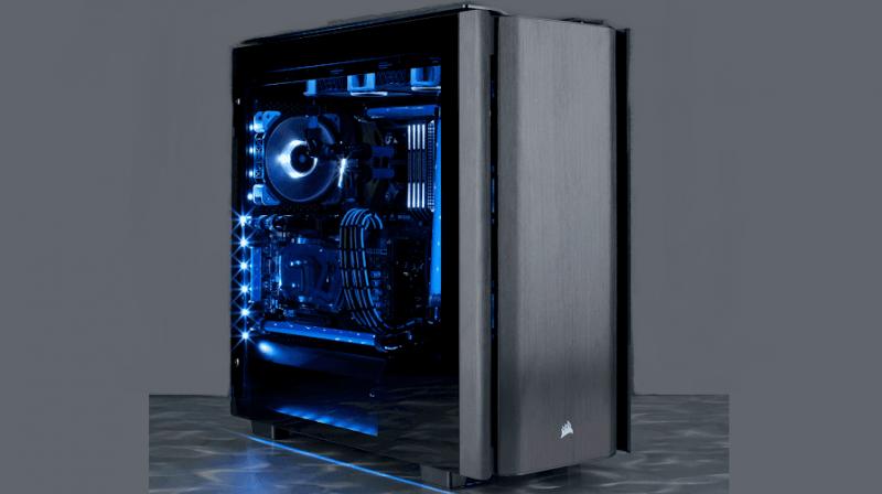 The company says both tempered glass side panels are hinged to the rear and completely removable, allowing users to keep them out of the way during installation, and front-and-centre when it's time to use the PCs. The company says both tempered glass side panels are hinged to the rear and completely removable, allowing users to keep them out of the way during installation, and front-and-centre when it's time to use the PCs.