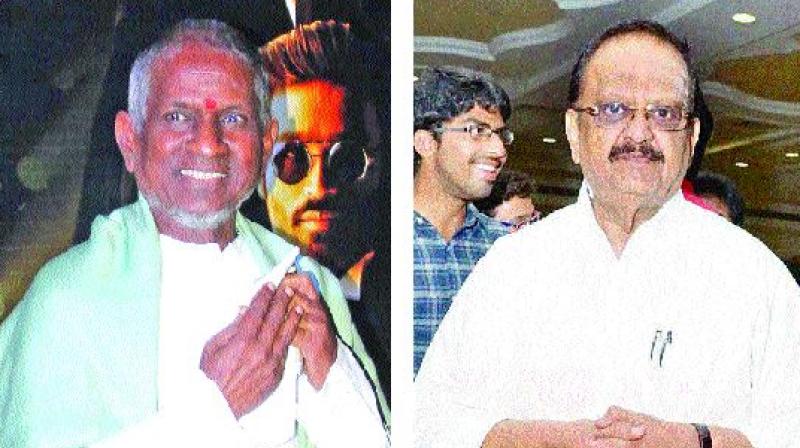 Ilaiyaraaja and S.P. Balasubrahmanyam. Ilaiyaraaja and S.P. Balasubrahmanyam.