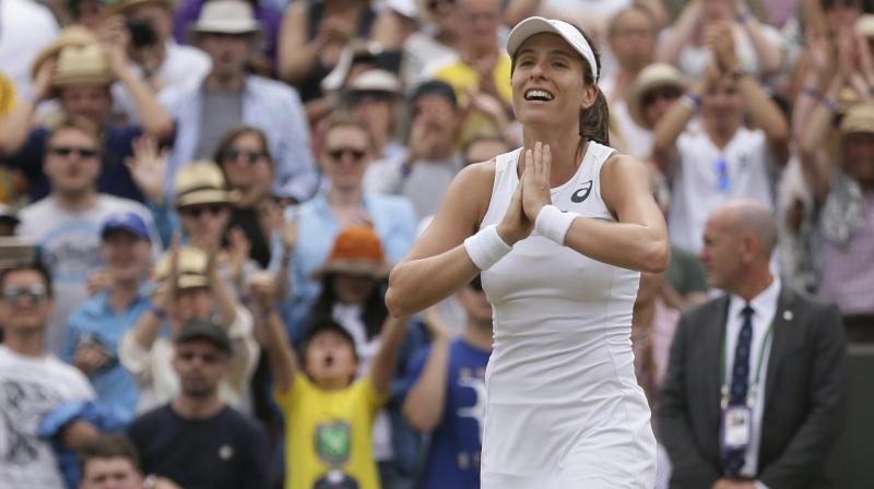 Johanna Konta had previously won only one match in five Wimbledon appearances but now suddenly finds herself with a realistic chance of winning it and becoming the first home champion since Virginia Wade 40 years ago. (Photo: AP) Johanna Konta had previously won only one match in five Wimbledon appearances but now suddenly finds herself with a realistic chance of winning it and becoming the first home champion since Virginia Wade 40 years ago. (Photo: AP)