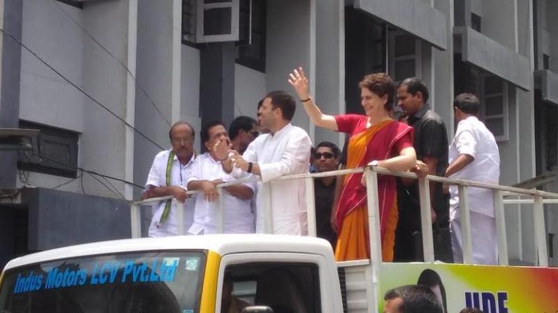 Congress president Rahul Gandhi filed his nomination from the Wayanad Lok Sabha seat on Thursday. (Photo: Twitter/ANI) Congress president Rahul Gandhi filed his nomination from the Wayanad Lok Sabha seat on Thursday. (Photo: Twitter/ANI)